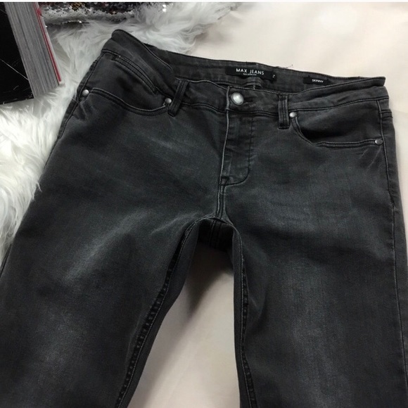MAX JEANS GRAY SKINNY JEANS - Picture 3 of 8